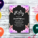 Search for boho 50th birthday invitations Botanical