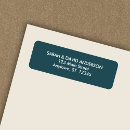 Search for teal return address labels Birthday