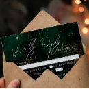 Search for gold rsvp cards Emerald green
