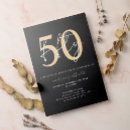 Search for black and gold birthday invitations Calligraphy