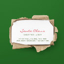 Recherche de souhaits cartes visite Santa claus
