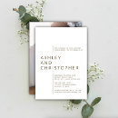 Recherche de modeste invitations Minimaliste