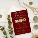Search for barbecue wedding invitations Typography
