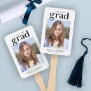 Search for graduation hand fans Black and white