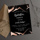 Search for rose gold graduation invitations High school