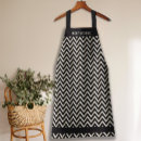 Search for black and white chevron aprons Modern