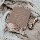 Search for chocolate brown wedding invitations Boho