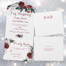 Search for rustic christmas wedding invitations Rsvp
