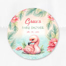 Search for beach baby shower stickers Pink