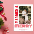 Search for married and merry cards Red