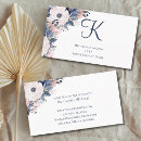 Recherche de bleu marine et rose cartes visite Monogramme