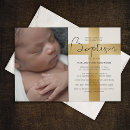 Search for gold cross christening invitations Baby baptism