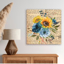 Search for vintage floral canvas prints Antique