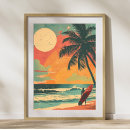 Search for vintage surfer posters Summer