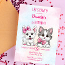 Recherche de petit chiot cartes postales Girl