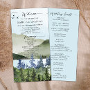 Search for mountain wedding programs Watercolor
