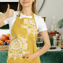 Search for yellow damask aprons Kitchen