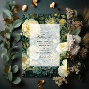 Search for dark green and gold invitations Floral