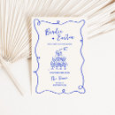 Search for cobalt blue wedding invitations Hand drawn