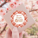Search for pumpkin first birthday stickers Gingham