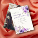 Search for lavender bouquet wedding invitations Floral