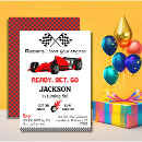 Search for red race car invitations Start your engines