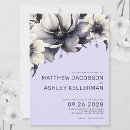 Search for lavender black wedding invitations Spring summer fall winter