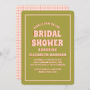 Search for groovy bridal shower invitations Bold