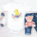 Recherche de poussin jaune bébé vêtements Aquarelle