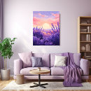 Search for purple sunset canvas prints Nature