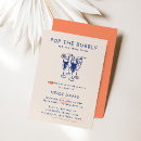 Search for pop the champagne bridal shower invitations Retro