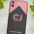 Recherche de rose poudre iphone coques Monogramme