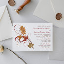 Recherche de feuille de chute invitations Bride
