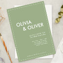 Recherche de sage mariage invitations Vert et blanc
