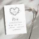 Search for number of guests wedding rsvp cards Heart