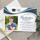 Search for 2021 graduation invitations Blue