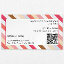 Recherche de diagonal cartes visite Code qr