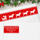 Search for bull dog return address labels Xmas