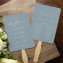 Search for dusty blue wedding programs Typography