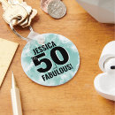 Search for 50th birthday keychains 50 and fabulous