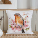 Recherche de rouge gorge coussins Aquarelle