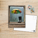 Recherche de bottes pluie cartes postales Parapluie