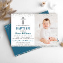 Search for blue and silver christening invitations Cross
