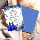 Search for royal blue quinceanera invitations 15th birthday party