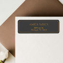 Search for gold border return address labels Simple