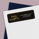 Search for gold dots return address labels Classy