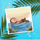 Recherche de loutres serviettes Illustration