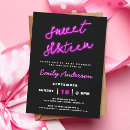 Search for neon pink invitations 16 dinner