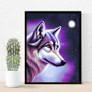 Recherche de graphique de loup posters Illustration