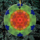 Search for blue and green pattern ornaments Colourful